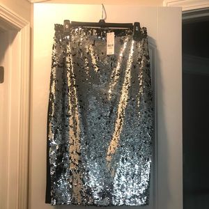 Sequin Ponte Pencil Skirt - 7th Avenue